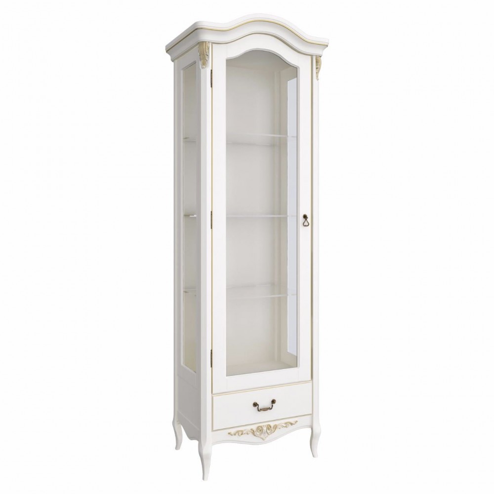 Витрина стеклянная L  Romantic Gold  R189g
