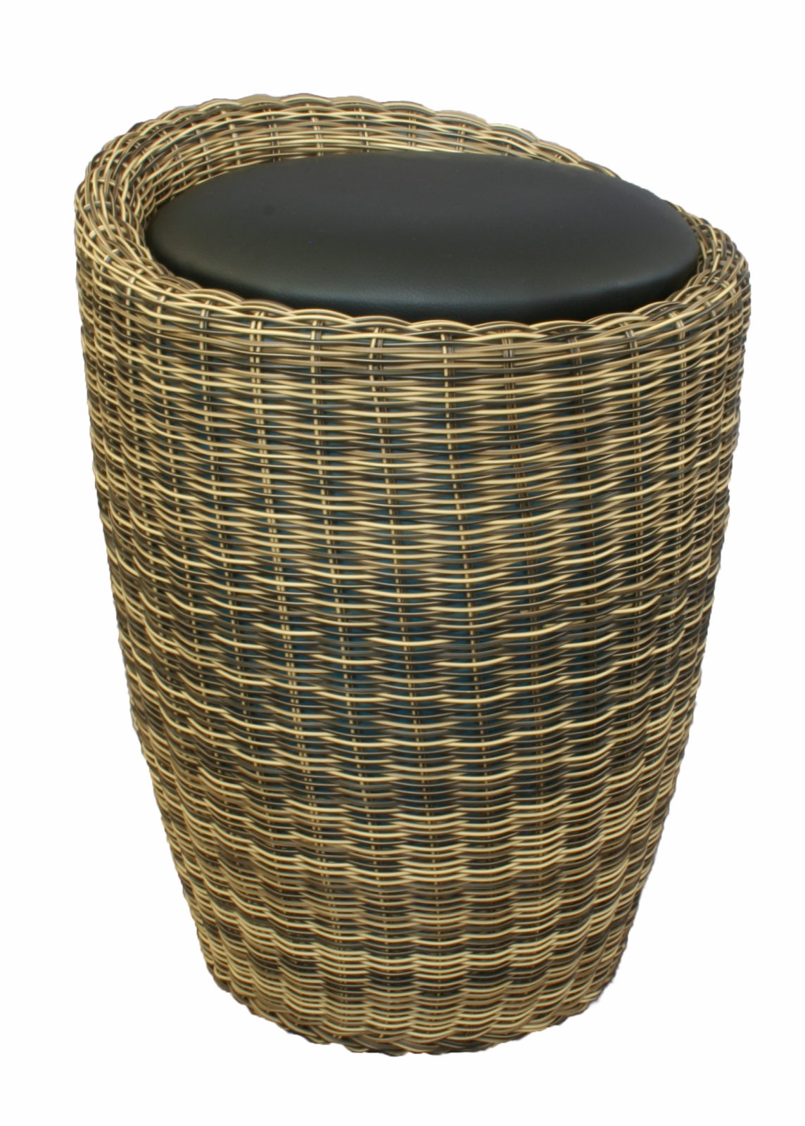 Табурет с местом для хранения LM-1100Rattan (чёрный)