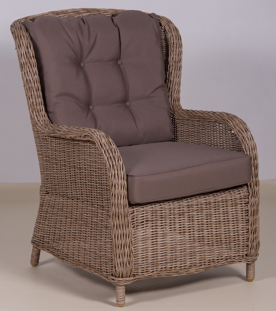 MONTANO RELAX кресло жгут Rattan Grey (Вьетнам)